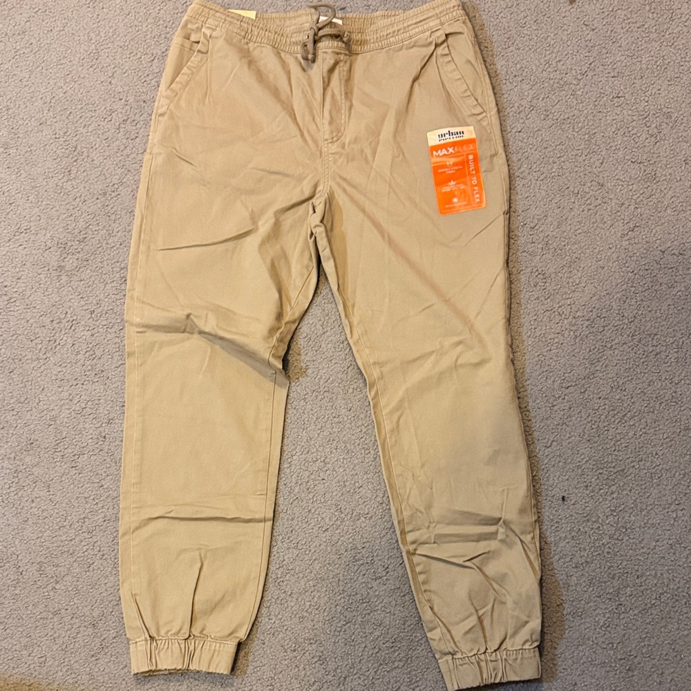 NWT Urban Pipeline Men's Khaki Jogger Pants Size Large Brand New